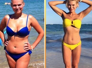 қарбыз диетасы фотосуреттерге дейін және кейін
